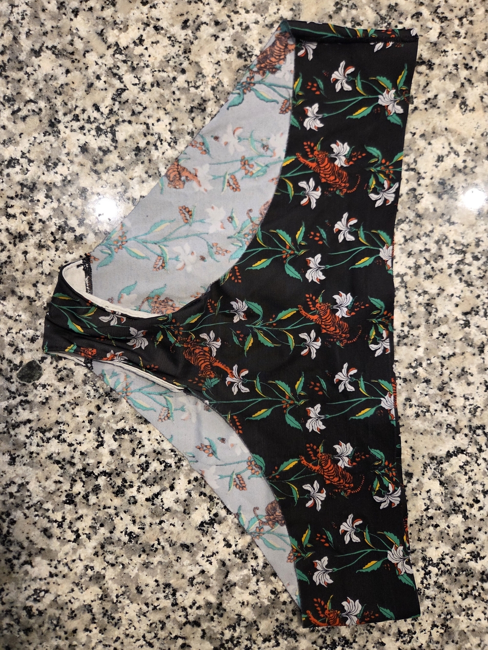Urban Outfitters Black Floral & Tiger Bikini Briefs